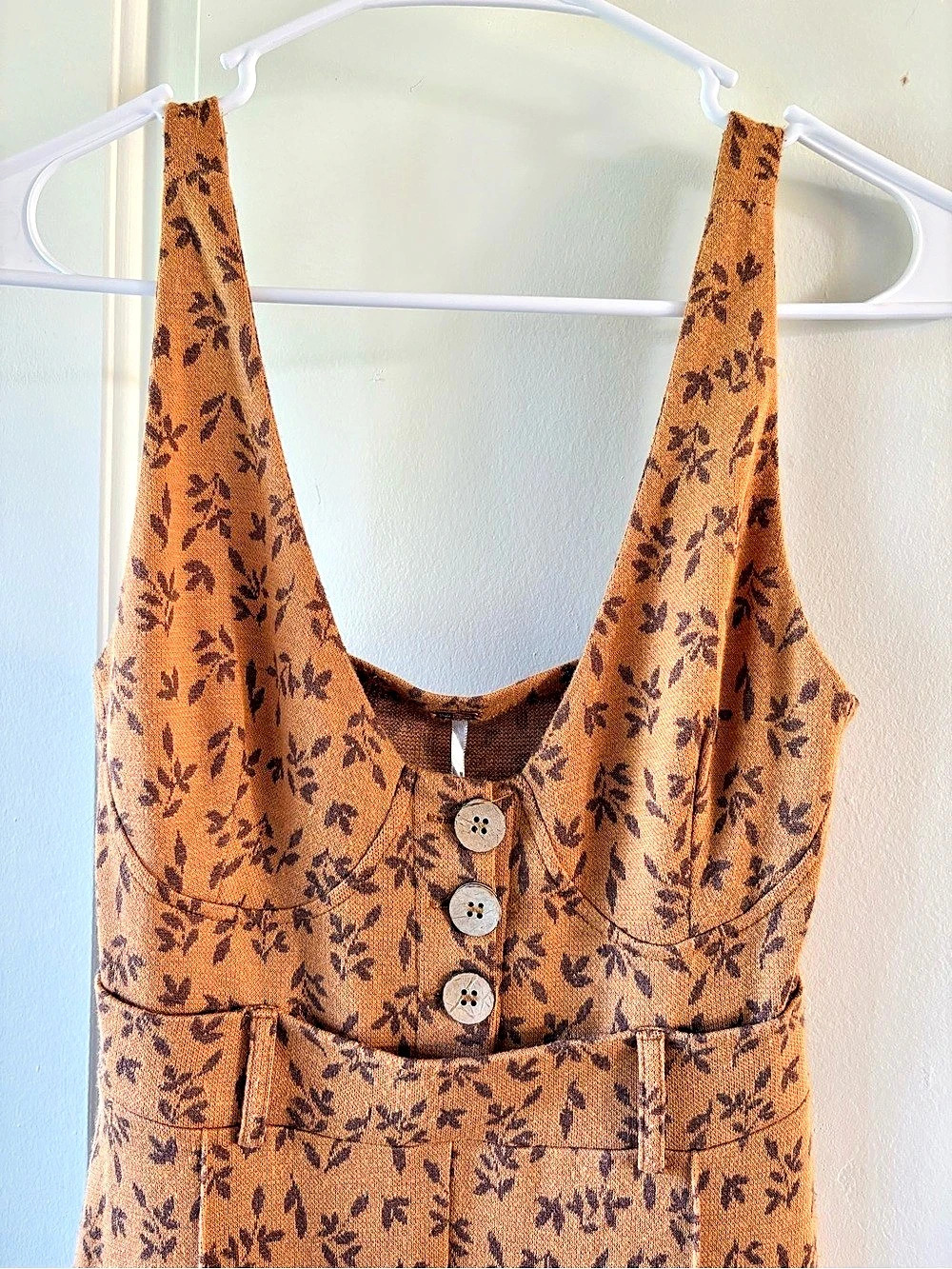 Free People Eyes On You Jumpsuit Rustic Orange Size XS